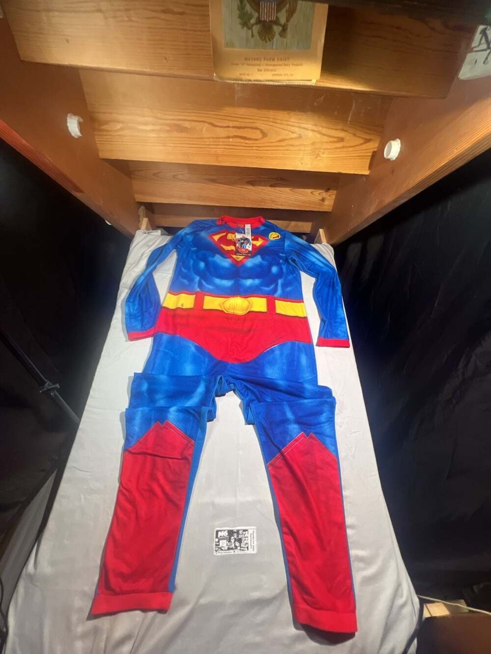 Briefly Stated DC Comics Superman Union Suit with Attached Cape